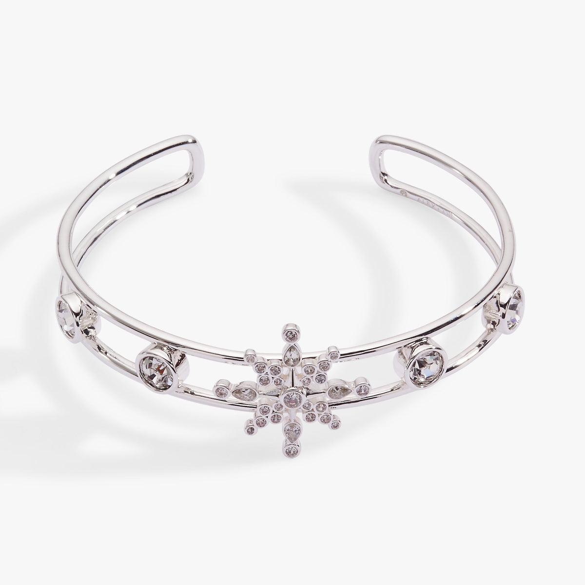 Crystal Snowflake Cuff Bracelet
