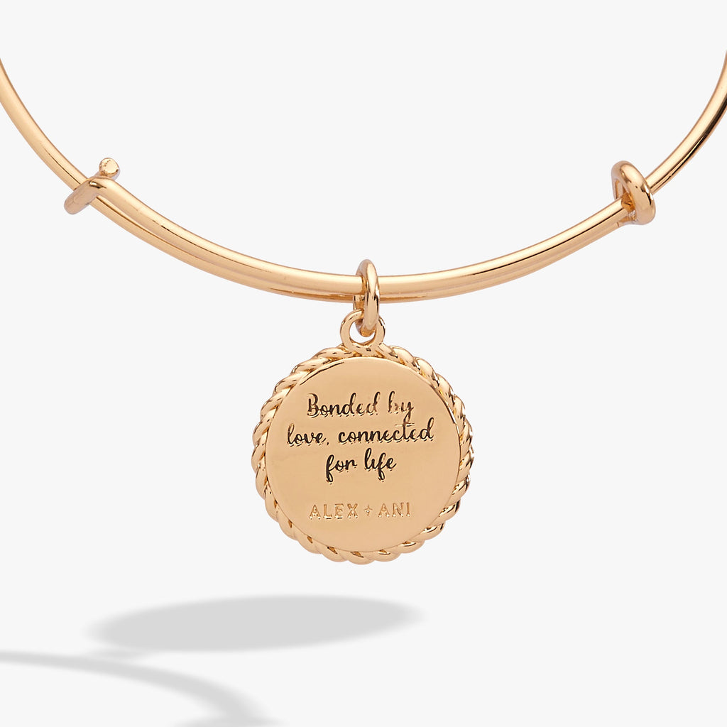 Mom 'Bonded By Love, Connected For Life' Charm Bangle